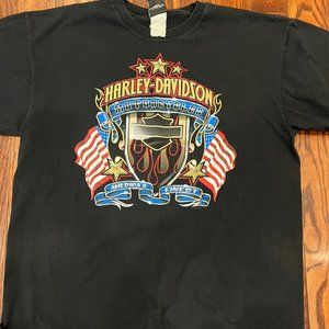 Harley Davidson Shirt Lg Winston Salem Biker American